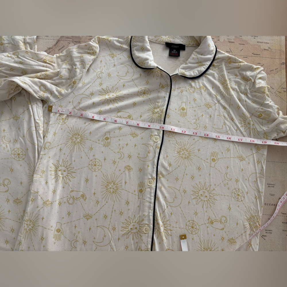 JCrew Zodiac Pajama Set Size XS - Picture 7 of 9